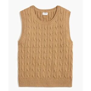 J. Crew Camel Cable Knit Vest